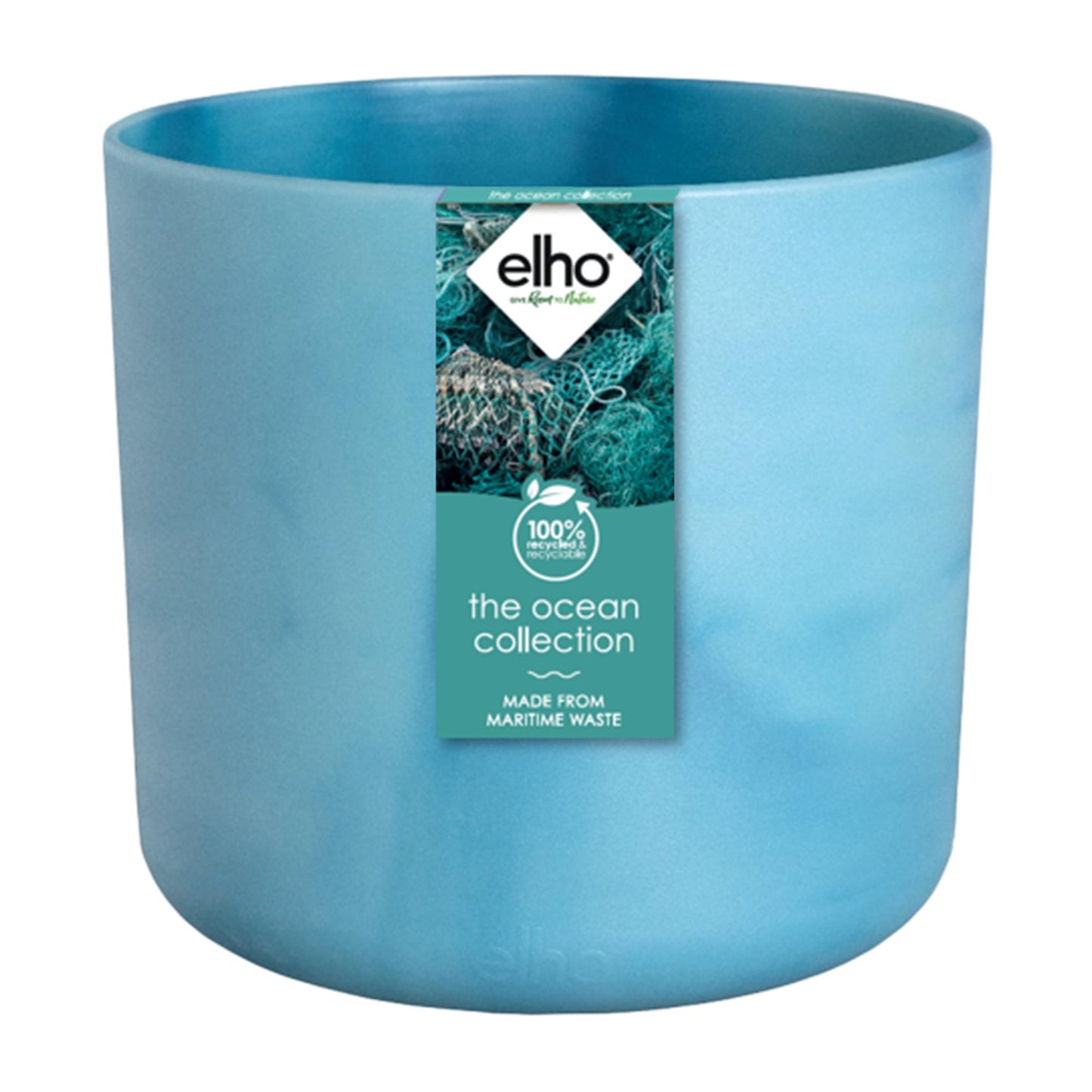 Pot Elho Ocean Round atlantic blue - D22 x H20